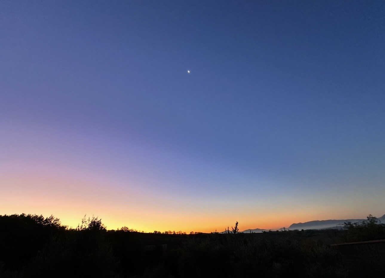 The last light of the day